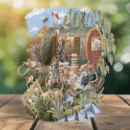 Magiskt, utvikbart gratulationskort - Mössens flodfest (Fraktfritt)