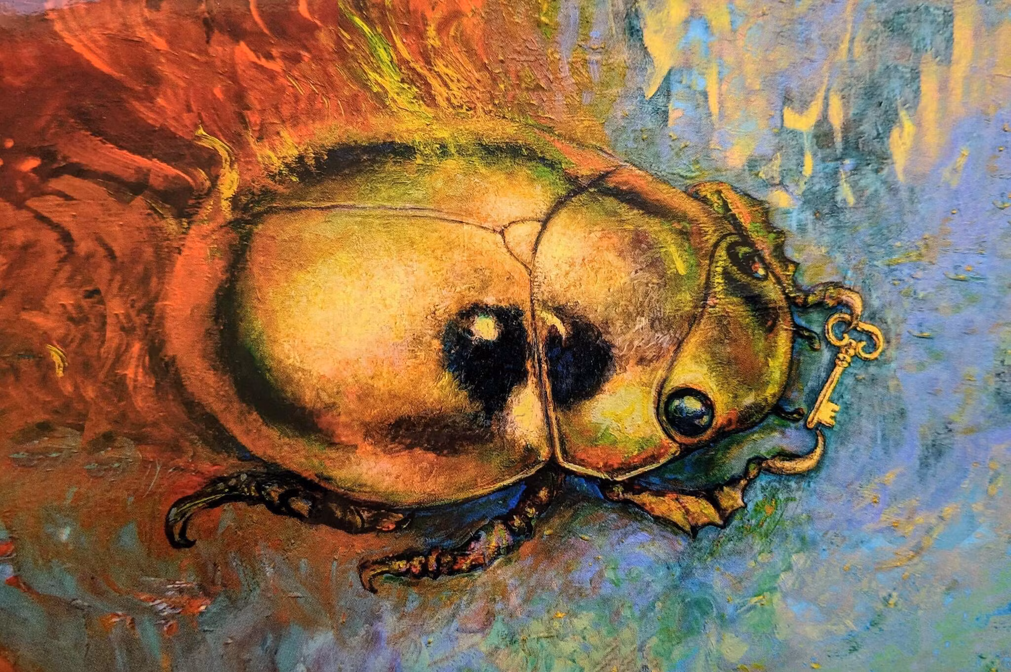 Dubbelt kort med kuvert -  Skalbaggens nyckel (Fraktfritt)