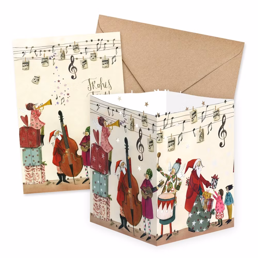 Skicka en papperslykta - Julens musikanter (Fraktfritt)