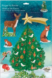 Adventskalender - Tryck ut och bygg ihop (Skogens julhjärta)