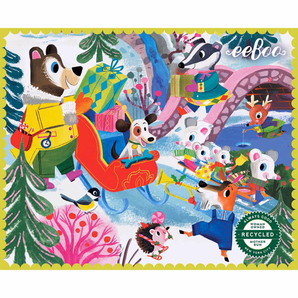 Pussel  - Skogens vintervänner (36 bitar) - Flera olika att välja bland