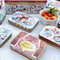 Vackra burkar med vinter- och jultema (Flera att välja bland)