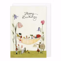 Kort med kuvert - Firande från hängmattan (Fraktfritt)