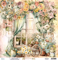 Vackra pysselpapper - Spring is here (24 ark) 15 x 15 cm