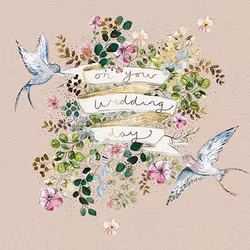 Dubbelt kort med kuvert - Bröllopsdagen (Fraktfritt)