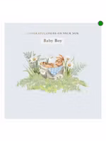 Dubbelt kort med kuvert - Babyblått (Fraktfritt)