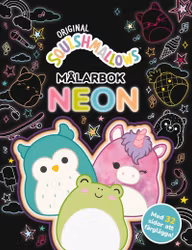 Målarbok -  Squishmallows neon