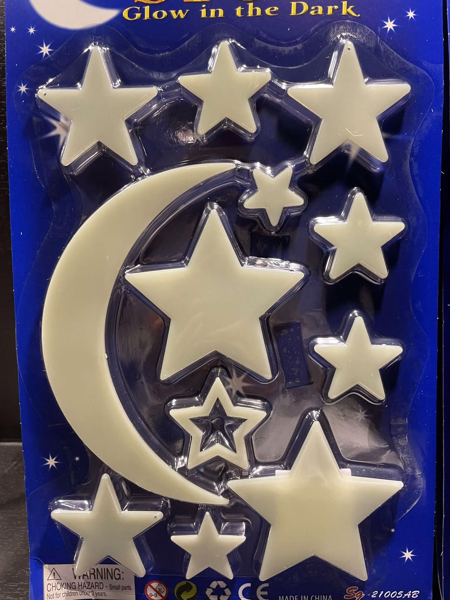 Självlysande stjärnhimmel