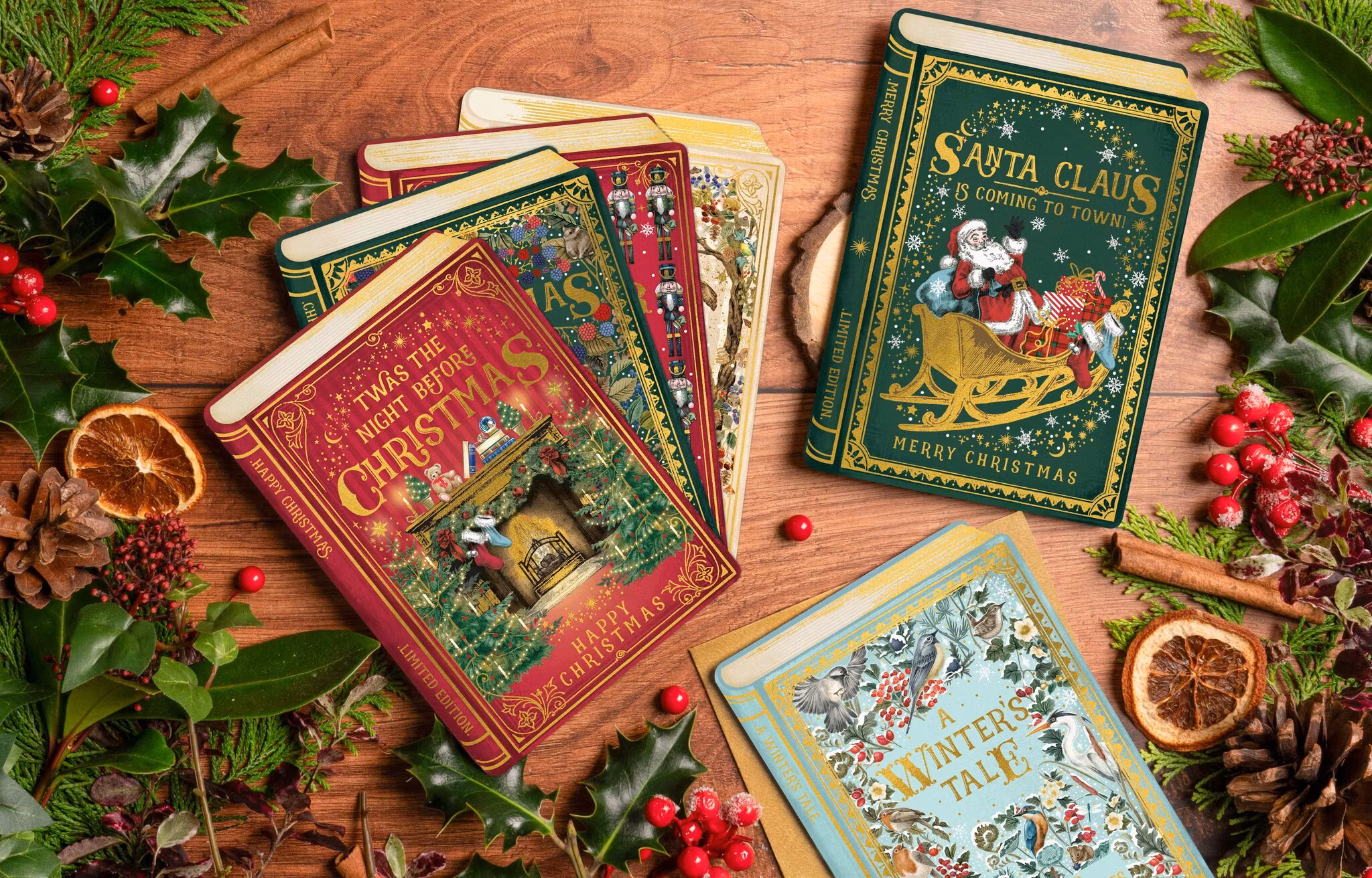 Dubbelt julkort med kuvert - Winters tale (Fraktfritt)