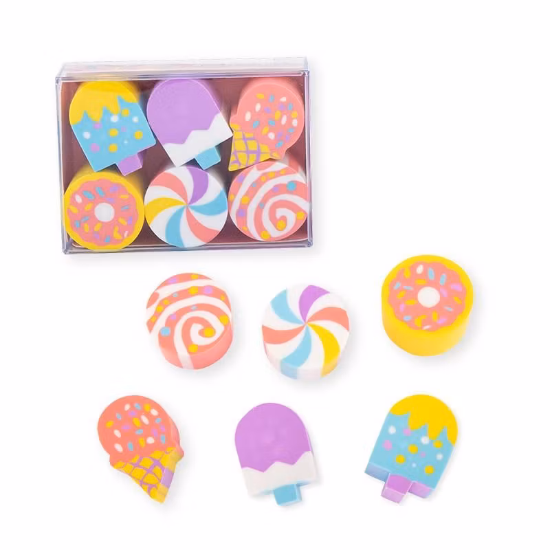 Förpackning med sudd - Glassar och Regnbågar - Välj vilka du vill ha