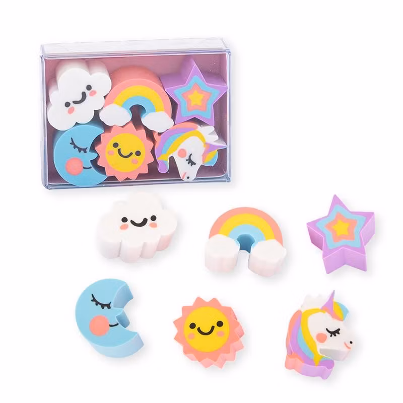 Förpackning med sudd - Glassar och Regnbågar - Välj vilka du vill ha