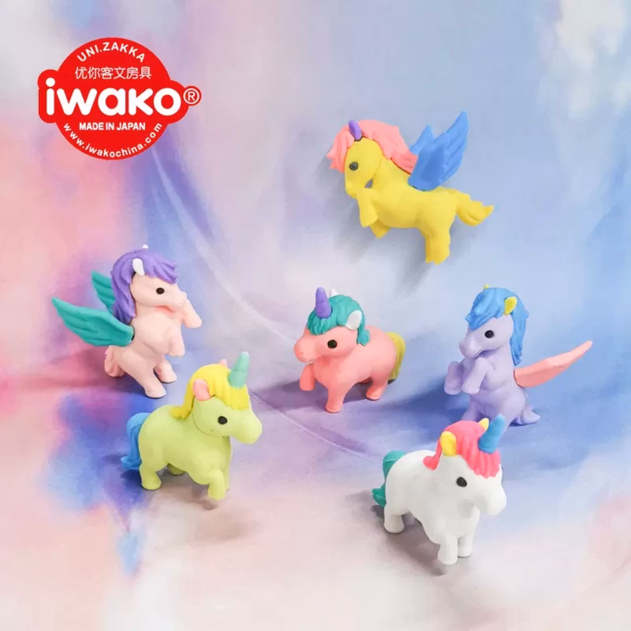 Söta sudd med enhörningar - Kan monteras isär (Fraktfritt)