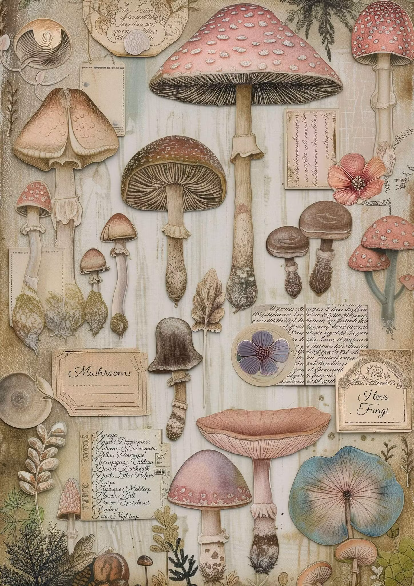 Enkelt Kort - Svampar (Fraktfritt)