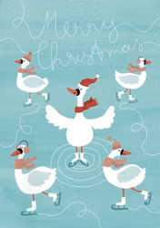 Enkelt Kort - Julkort - Svansjön (Fraktfritt)