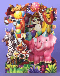 Magiskt gratulationskort - Djurens grattis (Fraktfritt)