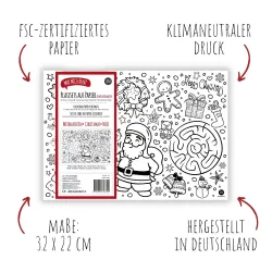 Jultallriksunderlägg att färglägga (3 olika varianter, totalt 12 stycken)