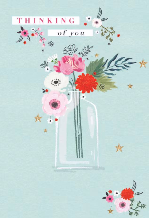 Kort med kuvert - Thinking of you (Fraktfritt)