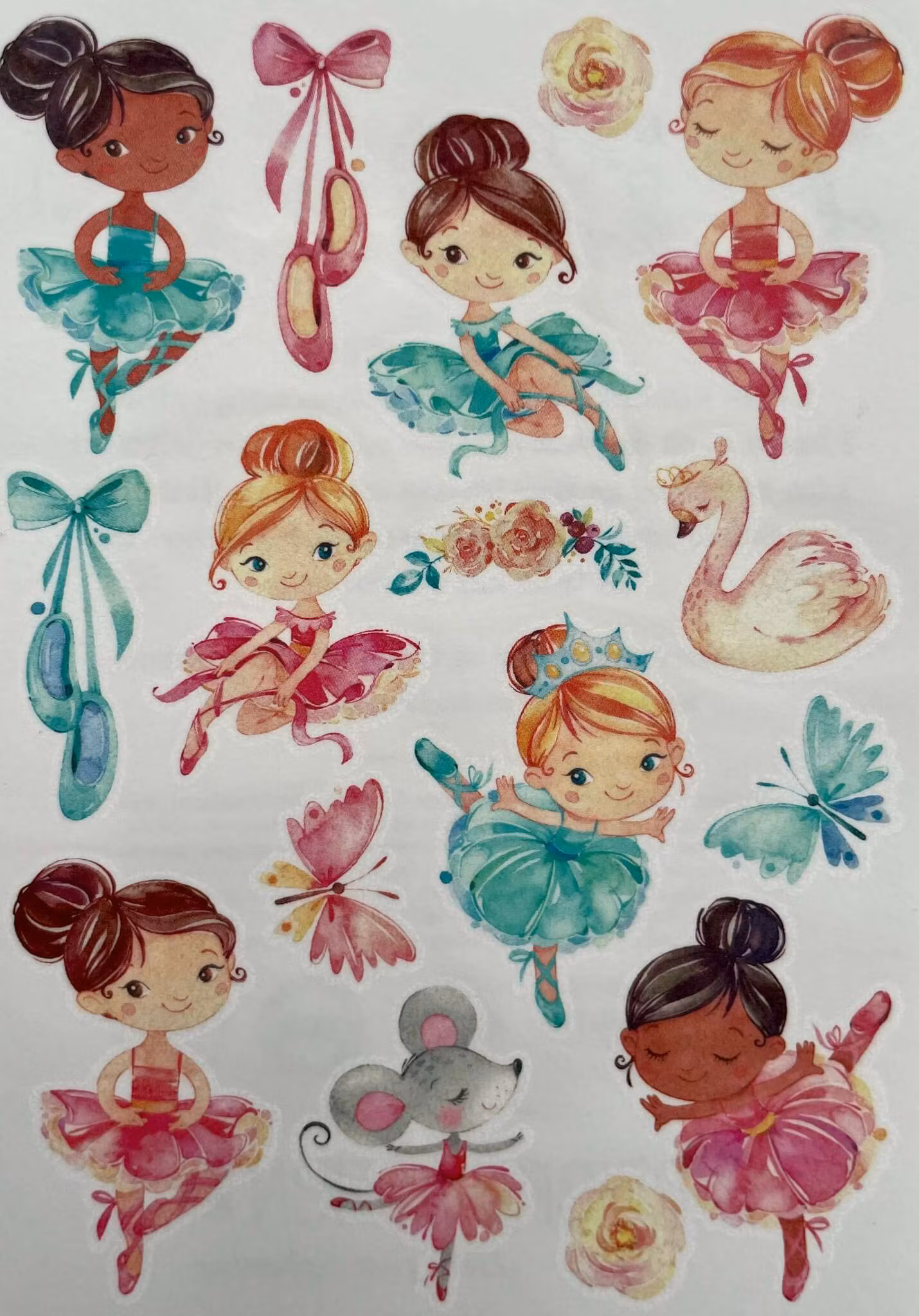 Underbara Tatueringar - Ballerinor (Fraktfritt)