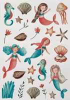 Underbara Tatueringar - Fina sjöjungfrur (Fraktfritt)