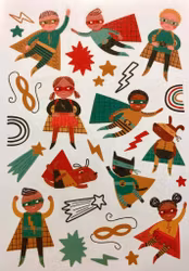 Underbara Tatueringar - Superhjältar (Fraktfritt)