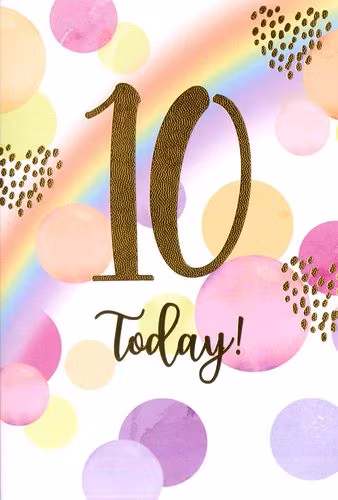 Dubbelt kort med kuvert - Regnbåge (Fraktfritt)