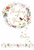 Dubbelt julkort med kuvert - Tankar till jul (Fraktfritt)