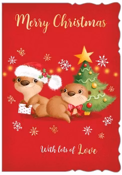 Dubbelt julkort med kuvert - Uttrande jul (Fraktfritt)