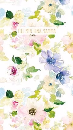 Dubbelt kort med kuvert - Till min fina mor (Fraktfritt)