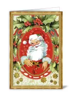 Liten Adventskalender som julkort - Busig tomte (Fraktfritt)
