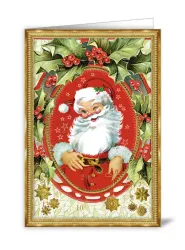 Liten Adventskalender som julkort - Busig tomte (Fraktfritt)