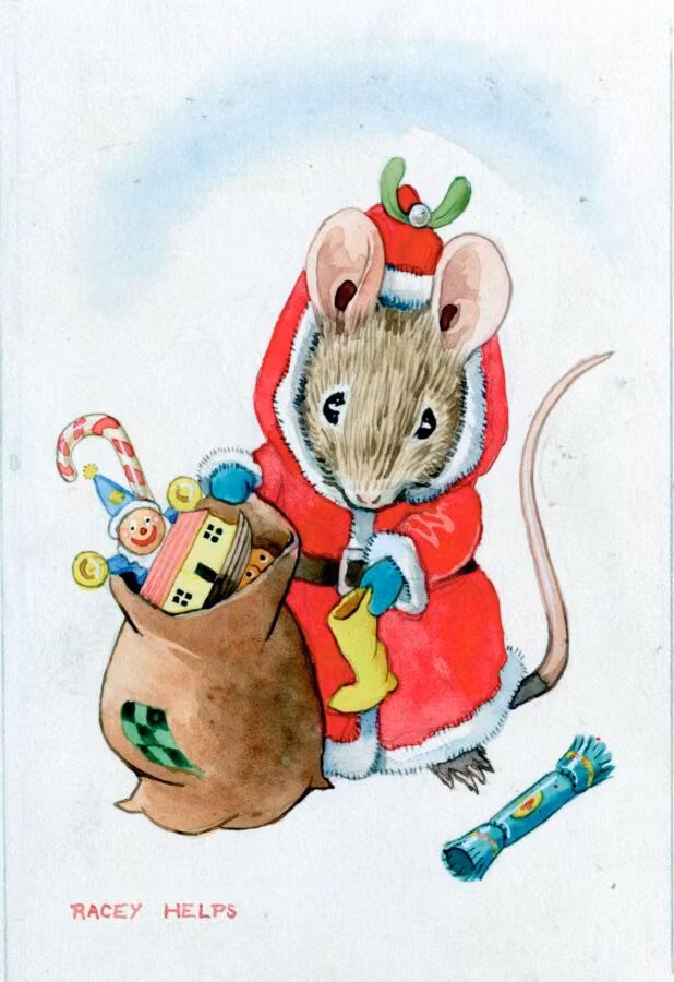 Enkelt Kort - Mustomten (Fraktfritt)