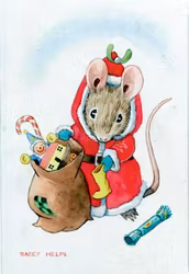 Enkelt Kort - Mustomten (Fraktfritt)