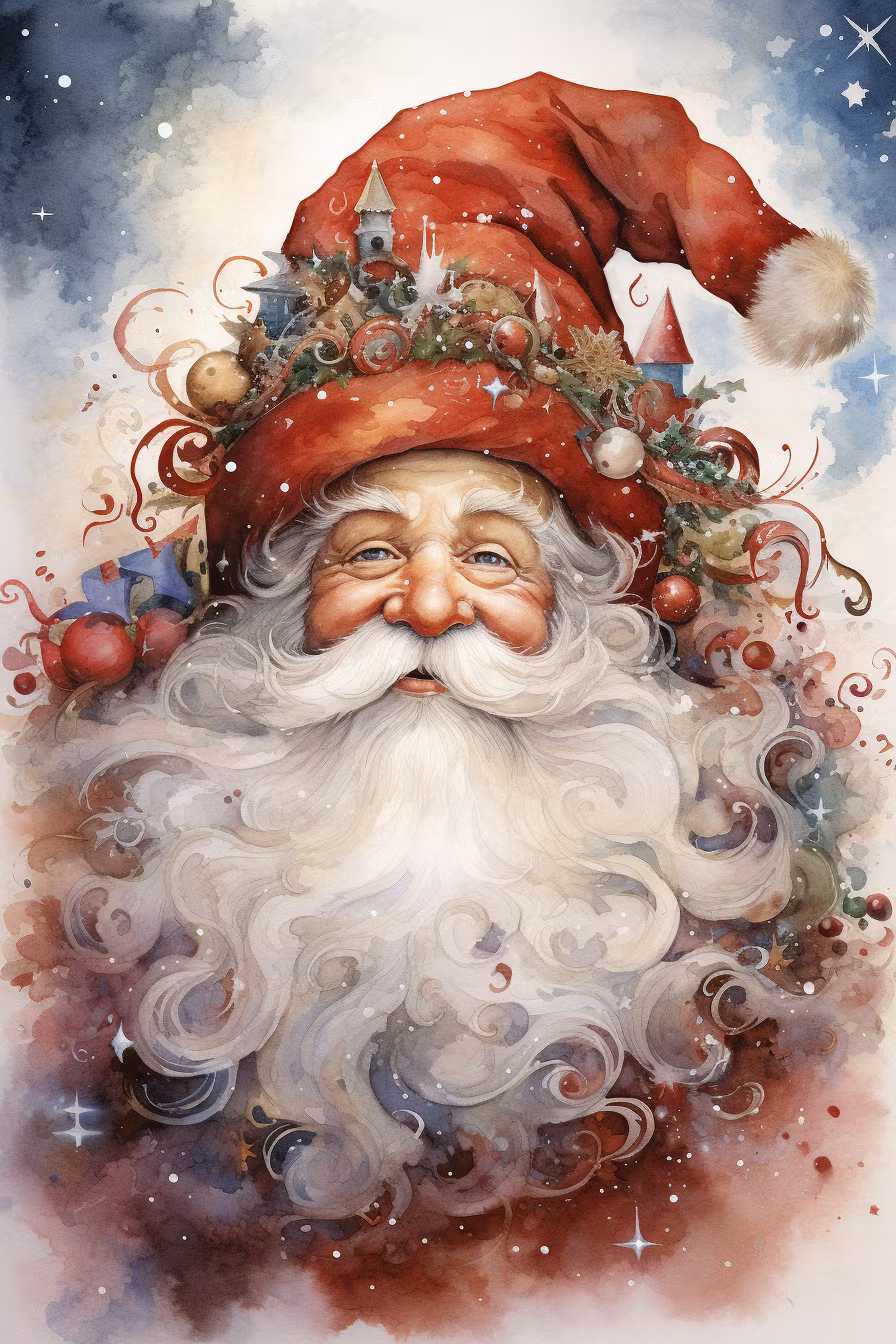 Dubbelt kort med kuvert - Fantasitomten (Fraktfritt)