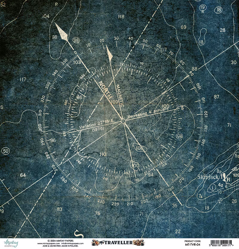 Vackra pysselpapper - Traveller (24 ark) 15 x 15 cm