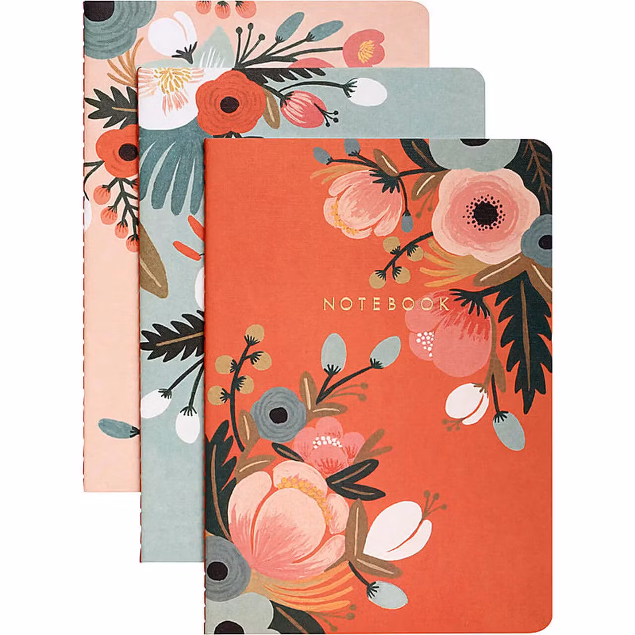 Anteckningsböcker (3 st i förpackningen) - Botanik