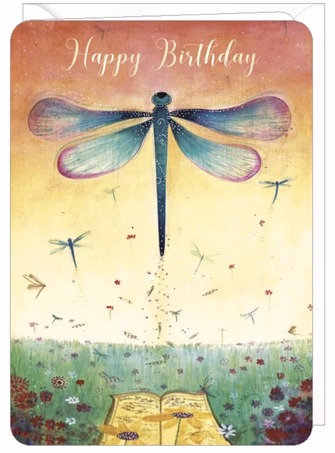 Kort med kuvert - Trollsländan (Fraktfritt)