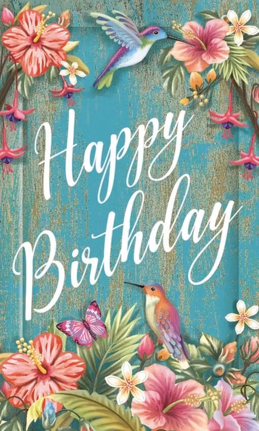 Magiska gratulationskort - Tropisk fågelbur (Fraktfritt)