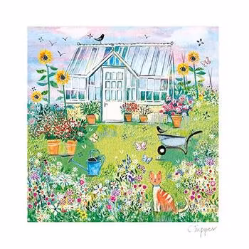 Dubbelt kort med kuvert - Livet på landet (Fraktfritt)