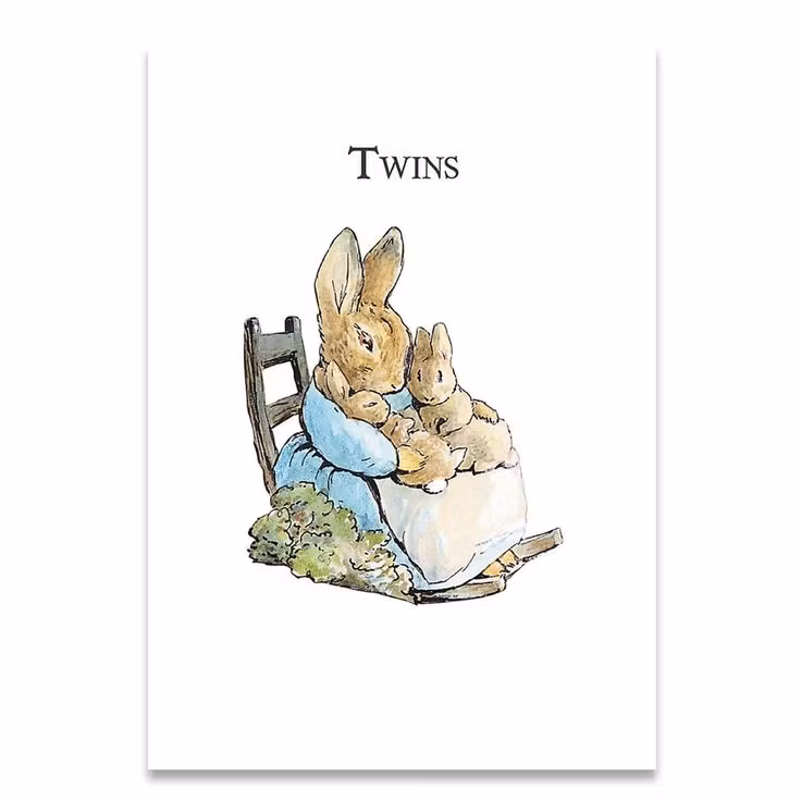 Dubbelt kort med kuvert - Twins (Fraktfritt)