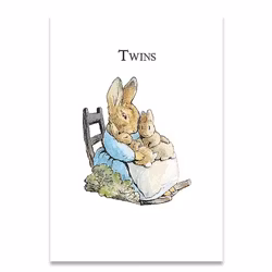Dubbelt kort med kuvert - Twins (Fraktfritt)