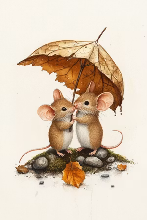 Enkelt Kort - Under lövet (Fraktfritt)