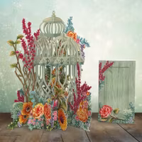 Magiskt, utvikbart gratulationskort - Blomsterburen (Fraktfritt)