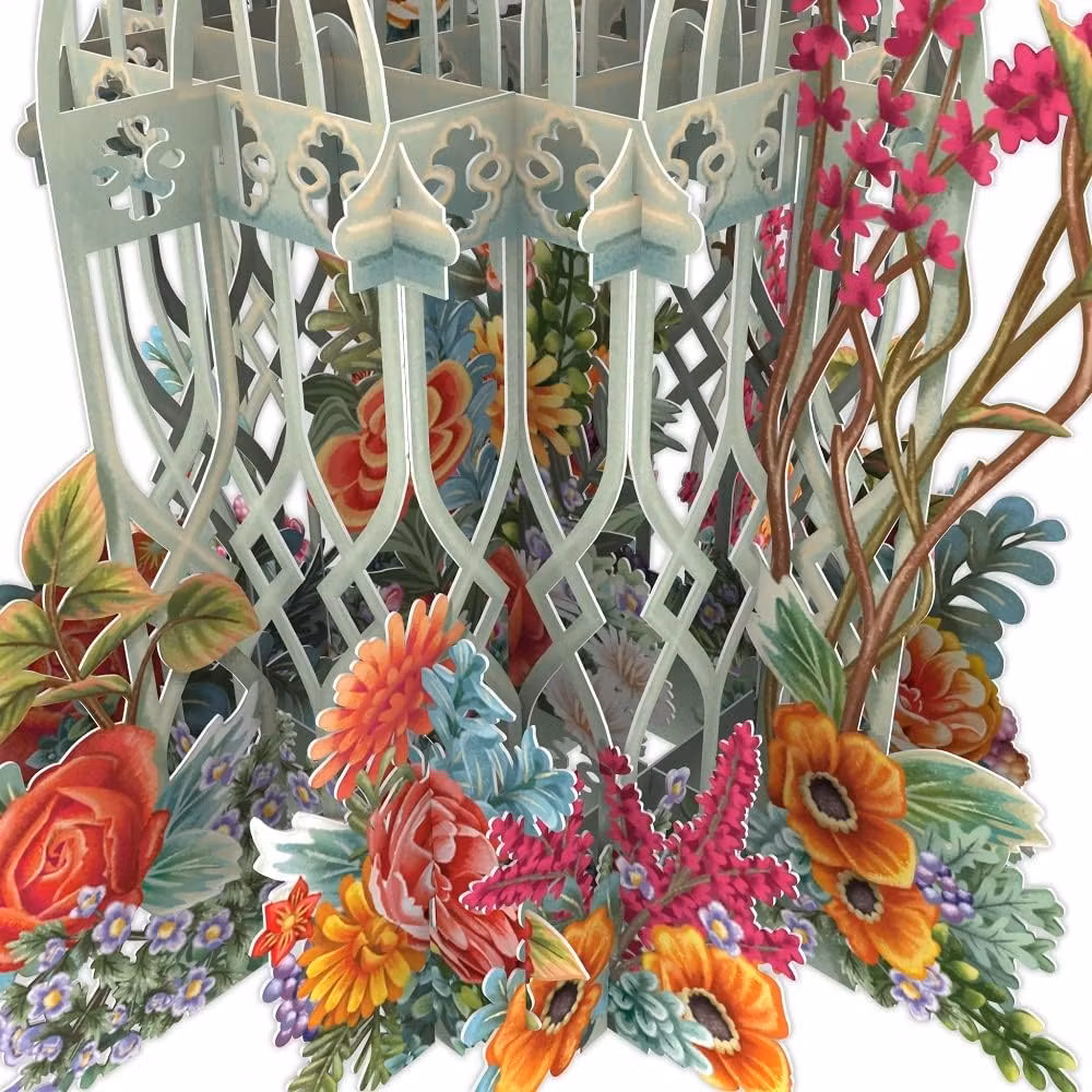 Magiskt, utvikbart gratulationskort - Blomsterburen (Fraktfritt)