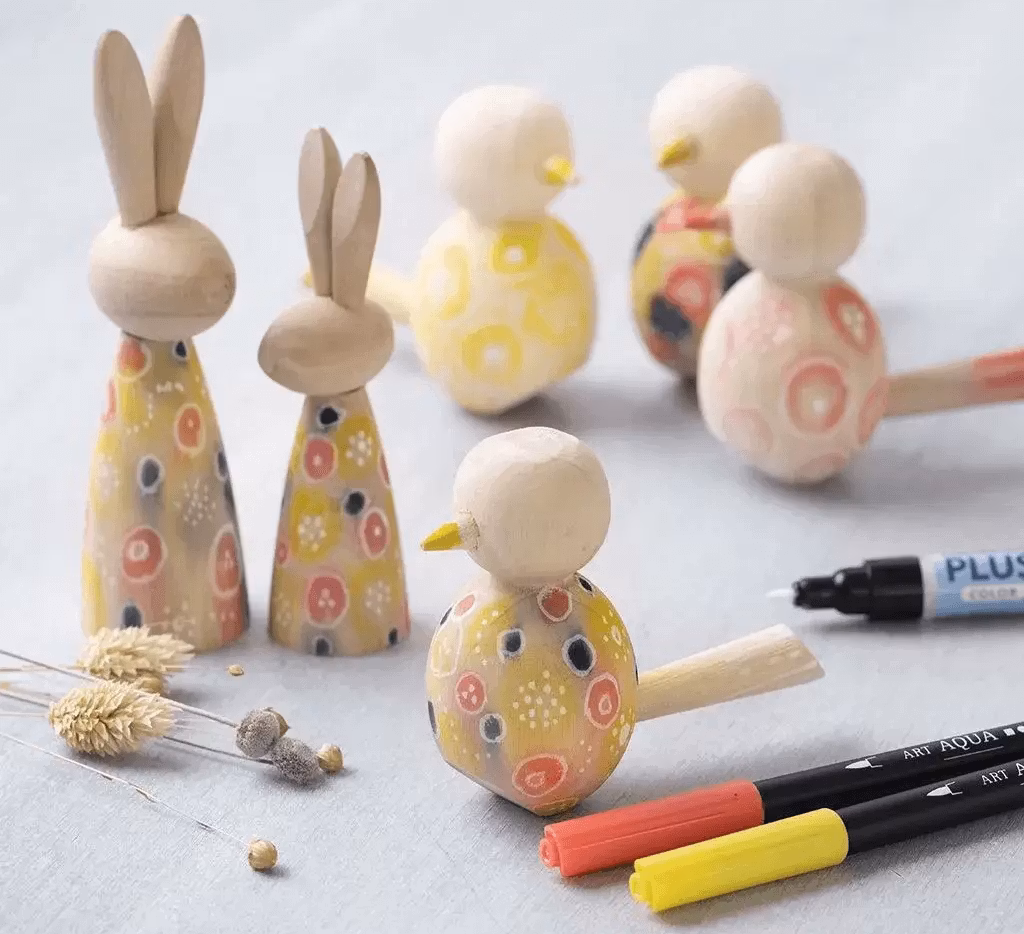 Skapa egna påskharar (2 stycken i förpackningen)