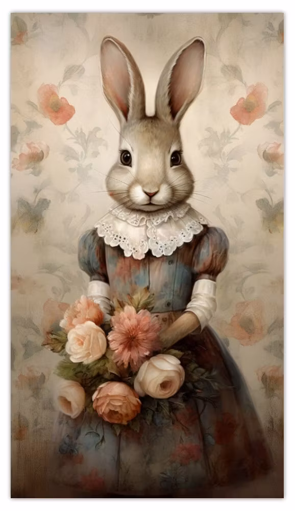 Magnet - Vacker kanin (Fraktfritt)