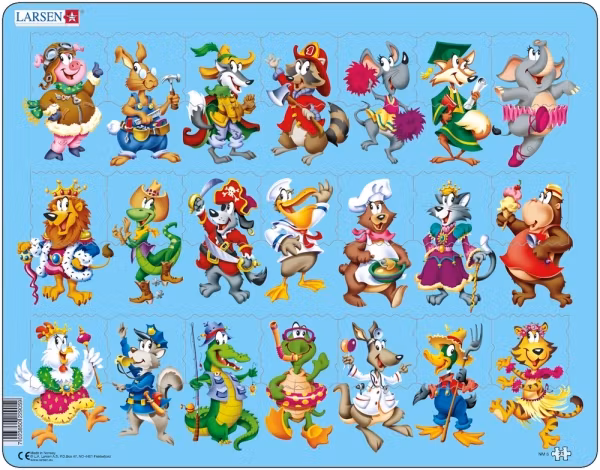 Pussel -Vem gör vad? (21 bitar)