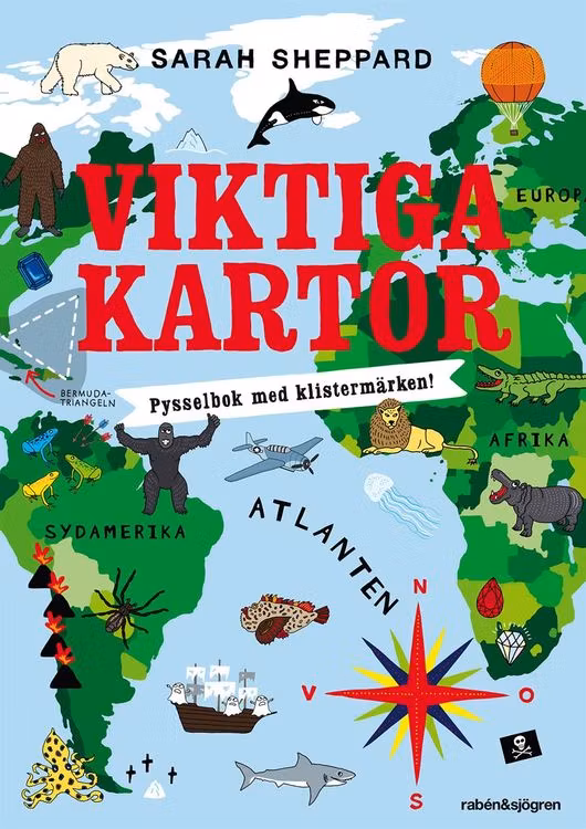 Viktiga kartor - Pysselbok med klistermärken