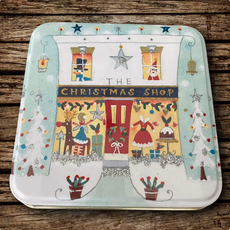 Härliga små askar med vinter- och jultema (Flera att välja bland)