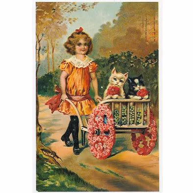 Enkelt kort - Nostalgivagn (Fraktfritt)