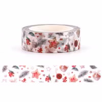 Dekorationstejp (Washi tejp) - Julen (10 meter)